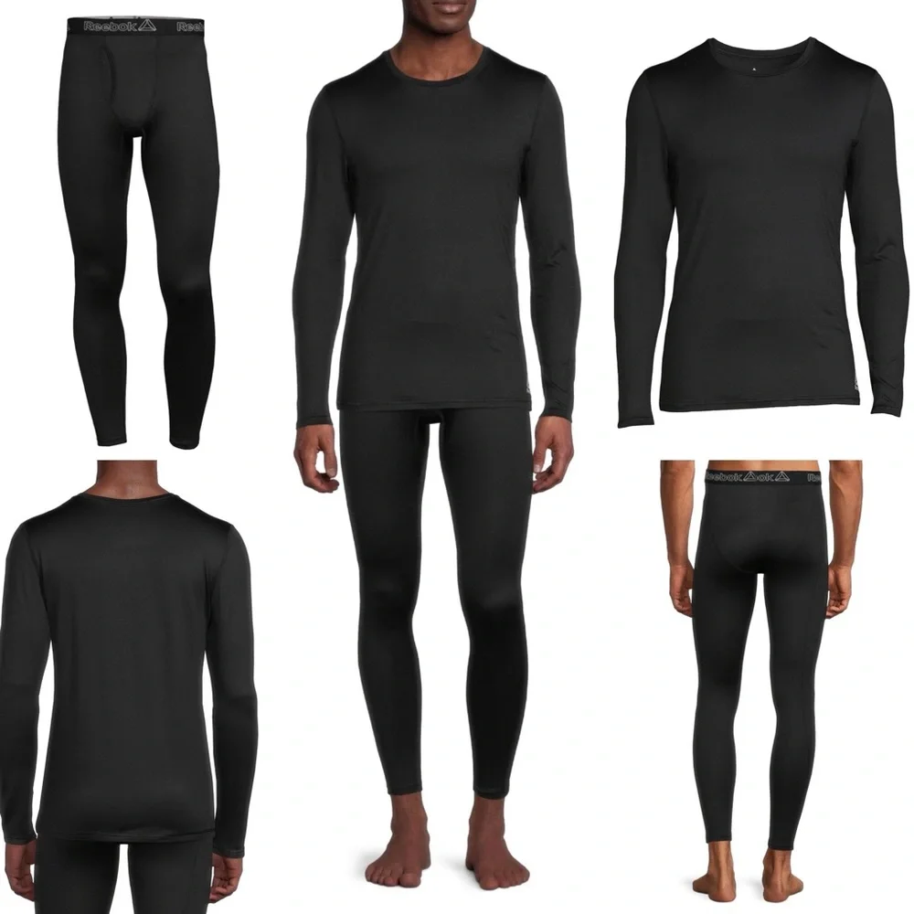 Reebok Men Underwear Base Layer Shirt and Matching Pants